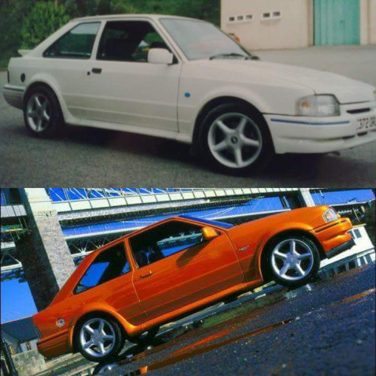 Ford Escort before and after its respray